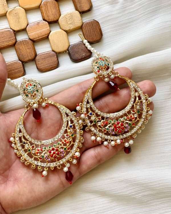 Beautiful Stone Studded  Earrings