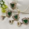 Antique Egyptian Style Pendant Set wit Pearl Mala