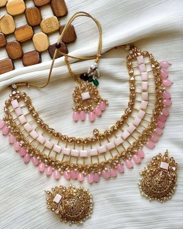 Beautiful Zircon Studded Necklace Set