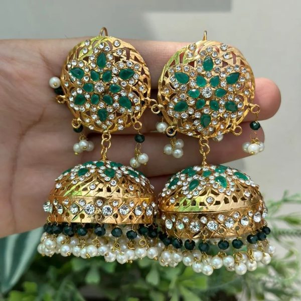 Hyderabadi Big Size Nauratan Jhumkas